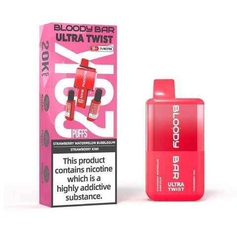 Bloody Bar Ultra Twist 20000 Disposable Vape Box of 5 - Vaper Wholesale